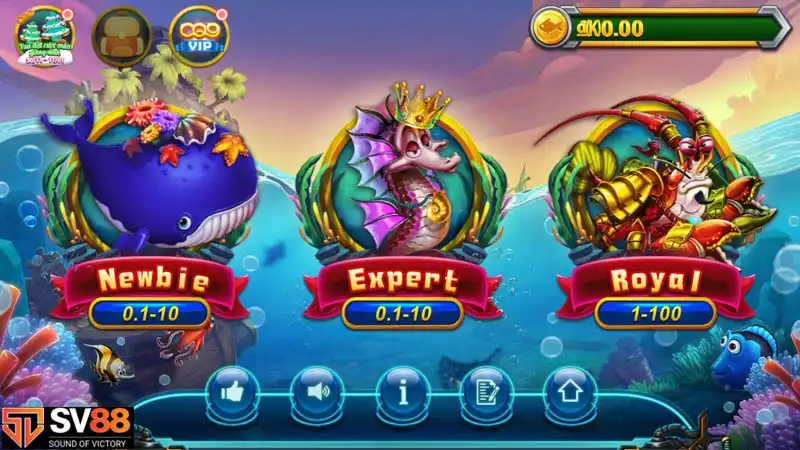 Bắn cá Paradise có giao diện tuyệt đẹp