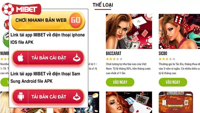 Tải app Mibet cho iphone nhanh chóng
