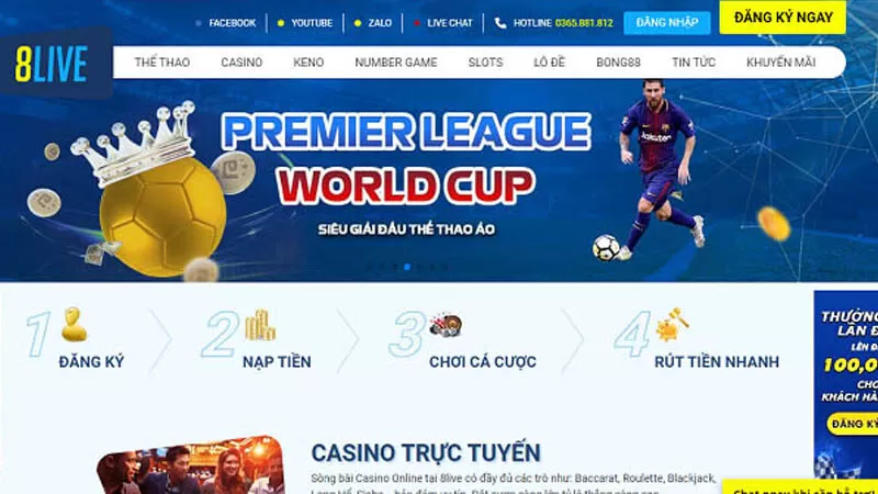 Nhà cái 8live uy tín dành cho mọi cược thủ Việt Nam Nhà cái 8live uy tín dành cho mọi cược thủ Việt Nam